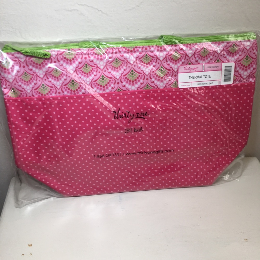 Thirty-one Thermal Tote Scroll Dot NWT/NIP